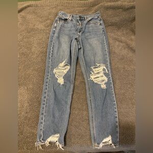 American eagle straight leg ripped jeans